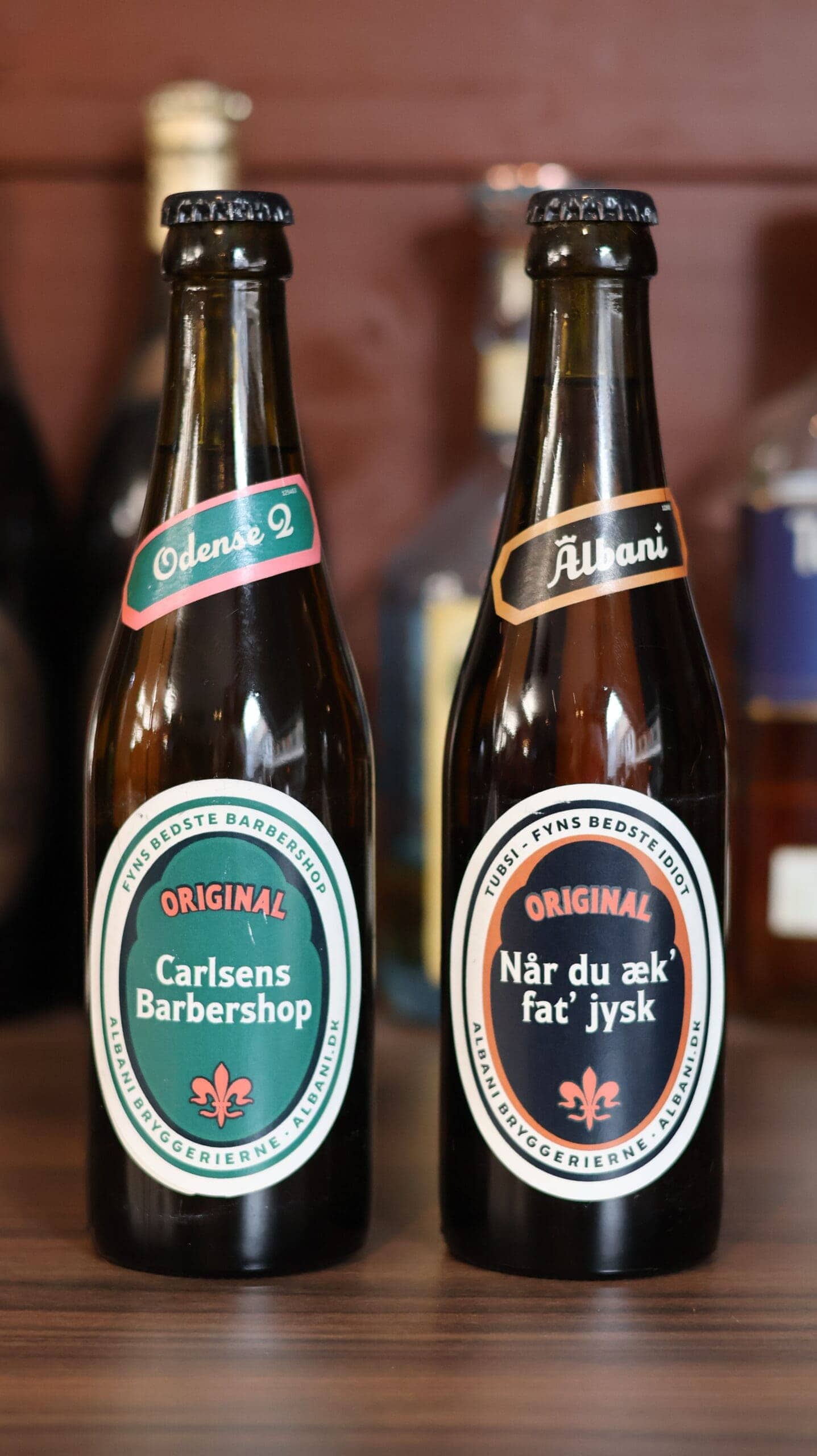 Drikkelse der bliver serveret i salonerne