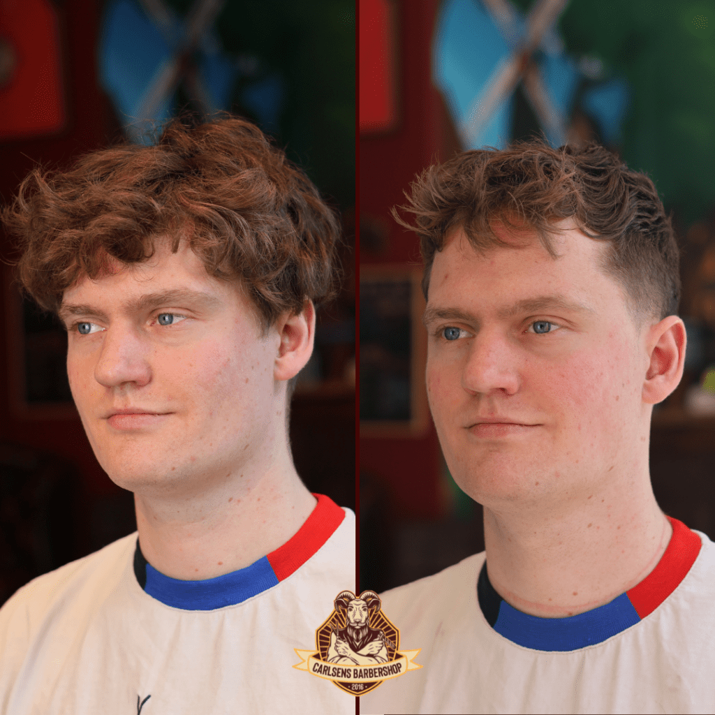 Klipning lavet hos Carlsens Barbershop Århus