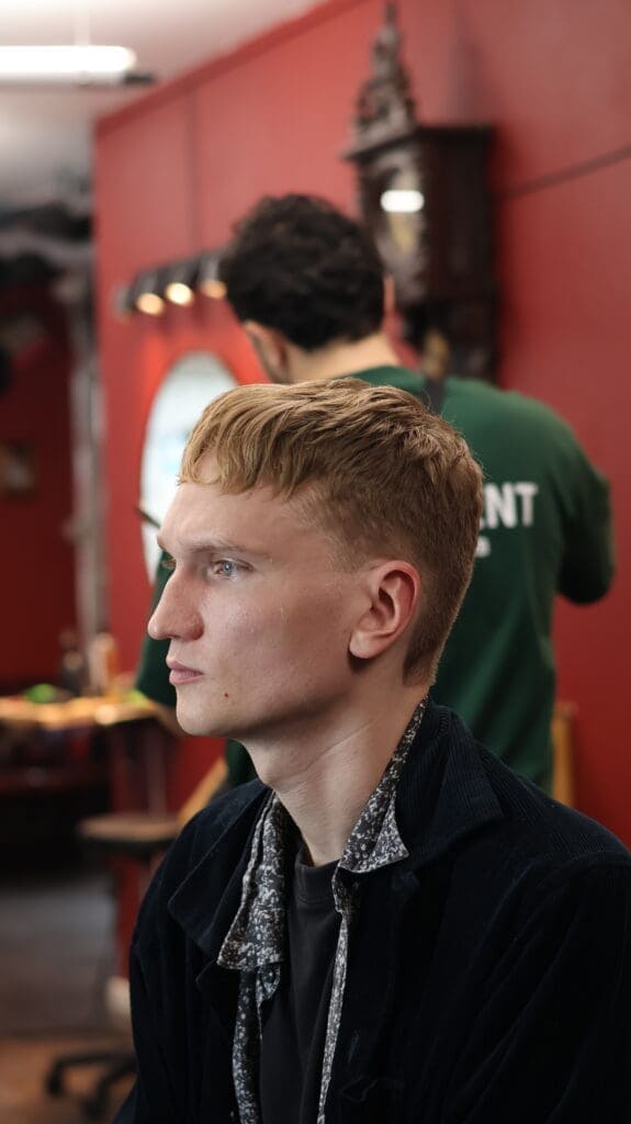 Klipning lavet hos Carlsens Barbershop Århus