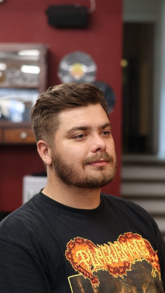 Klipning lavet hos Carlsens Barbershop Århus