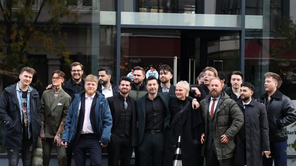 Hele teamet hos Carlsens Barbershop